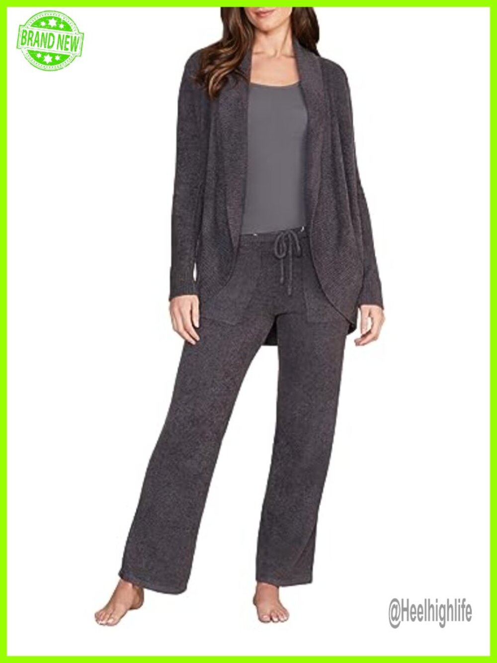 CozyChic Lite Circle Cardigan Soft Knit Mid-Thigh Women's Sweater